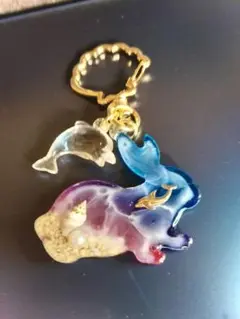 #レジン作品　#海塗り　#うさぎ　#キーホルダー　#ハンドメイド