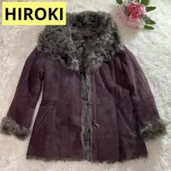 【最高級品】HIROKI ヒロキ ムートンコート チャキアンラム 本革 フード