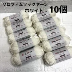 ソロフィムソックヤーン 1番 ホワイト 10個