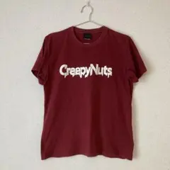 CreepyNuts バーガンディ Tシャツ Mサイズ　クリーピーナッツ　初期