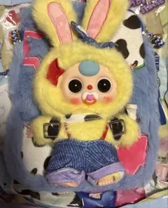 babythree スマホポーチ　青