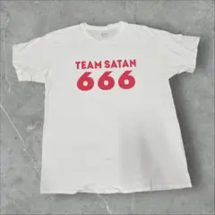 TEAM SATAN 666 Tシャツ XL ホワイト