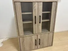 ライトブラウンキッチン収納キャビネット　即購入オッケー