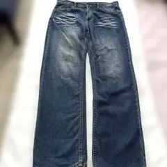 メンズ　デニムパンツ　ダークブルー