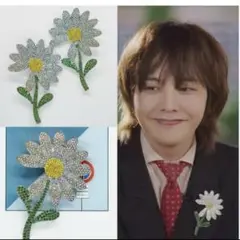 【最安】デイジー ブローチ G-DRAGON ジヨン BIGBANG 約6cm