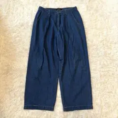 Beno EXCLUSIVE LABEL ワイドデニムパンツ インディゴ M