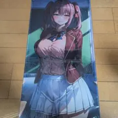 オリジナル プレイマット　制服 美少女 コスプレ 女子学生 巨乳 爆乳