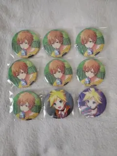 プロセカ プロジェクトセカイ グリッター缶バッジ グリ缶 東雲彰人 鏡音レン
