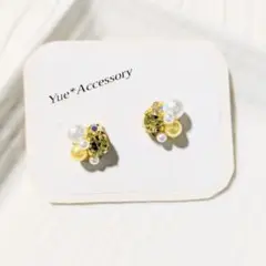 61　ハンドメイド☆ビジューピアス／イヤリング
