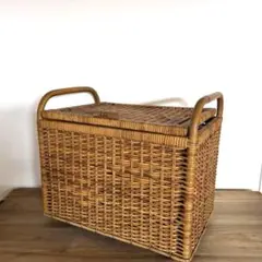 ラタン製 ストレージバスケット