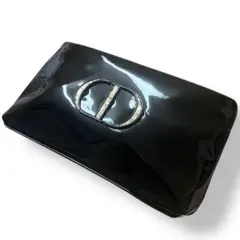 未使用品✨ディオール ノベルティ エナメルポーチ ラメ 黒 ブラック