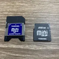 miniSD → SDカード 変換アダプター　miniSD256MB付