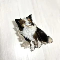 ボーダーコリー　ヘアクリップ　犬　バレッタ