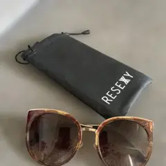 RESEXXY ブラウンオーバーサイズサングラス