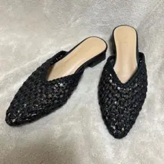最終値下げ【新品】LEPSIM アソートローヒールミュール サンダル M　黒
