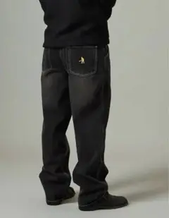 PASSPORT worker club jean ブラックデニム