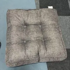 グレー系チェック柄クッション座布団