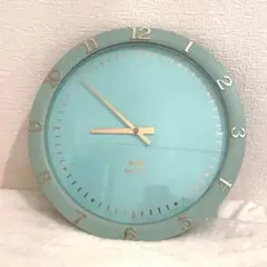 BRUNO 壁掛け時計　ブルーグリーン