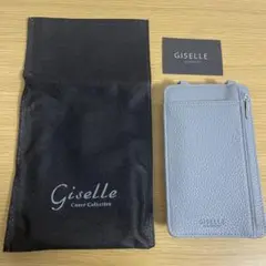 【値下げ・未使用】スマホショルダー シボ加工＆クロコ型押しGISELLE