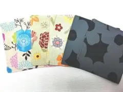 北欧風•花柄(3種)☆ハンドメイド☆コースター☆6枚セット
