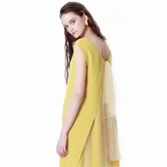 GRACE CONTINENTAL バックチュールワンピース