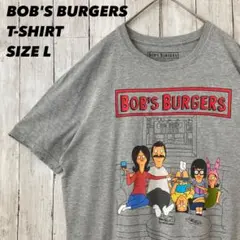 BOB'S BURGERS ボブスバーガーズプリントTシャツ　Lグレー　US古着