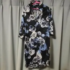 civarize V系　ロック 　ドレープ　シャツ　h6w花柄