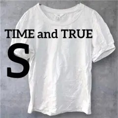 匿名配送❣️TIME and TRUE 【S】ホワイト Tシャツ