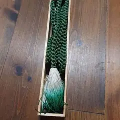 金糸入り 帯締め 灰緑色 絹100%