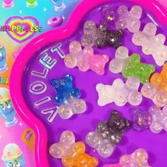 【即購入OK】 すけすけクマグミ 10個セット デコパーツ