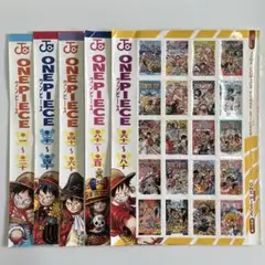 ワンピース　ジャンプコミックス　フレークステッカーコレクションズvol.1〜5