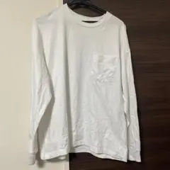 GU ジーユー ヘビーウェイトビッグT(長袖) S 白