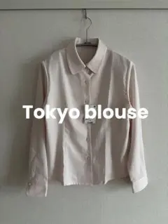 【Tokyo blouse】Feminine シャツ ピンク ストライプ