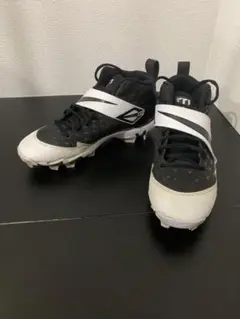 ナイキ 野球スパイク トラウトモデル 25.5cm ホワイト×ブラック