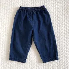 プチバトー　デニム風パンツ　18m 81cm ネイビー　双子