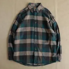 90s ST. JOHN’S BAY コットンネルシャツ USAファブリック