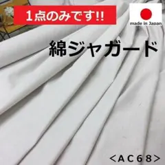 １点限定です！＜２.９ｍ＞オックス？綿ジャガード＊ホワイトグレージュ＊runpo