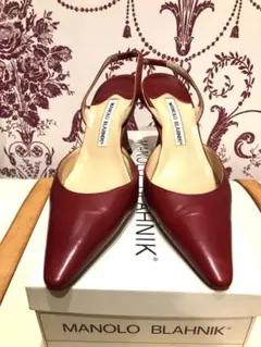 MANOLO BLANIK マノロブラニク パンプス レッド 37.5