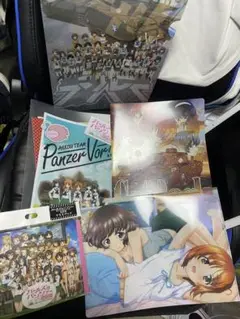 ガールズ&パンツァー　クリアファイルとマウスパッドセット
