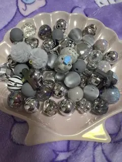 グレー系ビーズセット