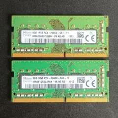 DDR4-2666 8GB SO-DIMM 2個