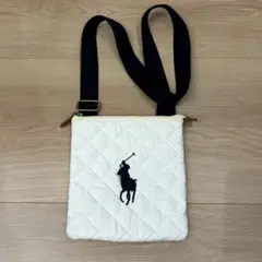美品 Ralph Lauren ホワイト ショルダーバッグ