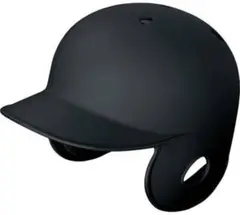 【超美品】アシックス/軟式用ヘルメット/両耳用/艶なしブラック/野球【Mサイズ】
