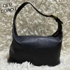 【希少】OLD COACH オールドコーチ ハンドバッグ ポーチ 黒 レザー