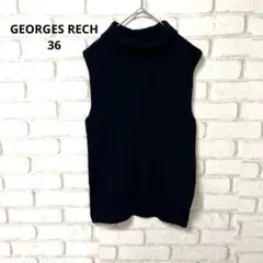 GEORGES RECH ノースリーブ　ニット　タートルネック　日本製