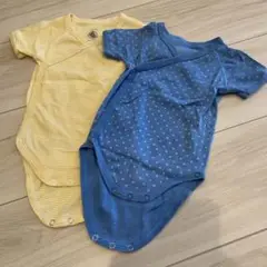 プチバトー　半袖ロンパース　67cm