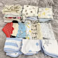 ⸜ベビー服　ロンパース　スタイ　ガーゼ　まとめ売り　70-80センチ