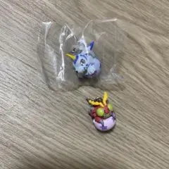 【美品】　デジモンアドベンチャー めじるしアクセサリー　テントモン、ガブモン