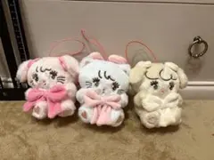 mikko characters 抱きしめおリボンマスコット　3点セット