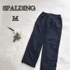 【スポルディング】ジャージパンツ M ネイビー 裏起毛 秋冬 a2760
